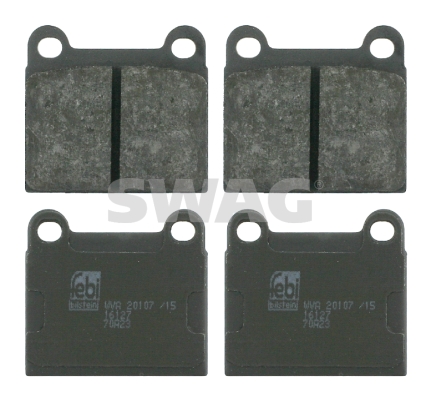 set placute frana,frana disc 10 91 6127 SWAG